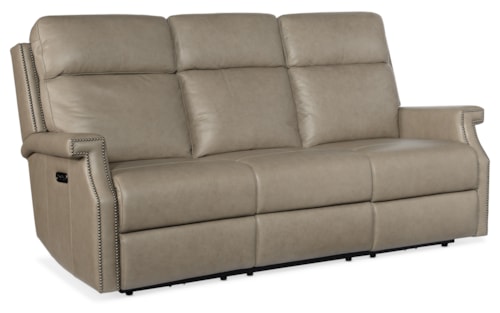 Transitional Zero Gravity Sofa with Nailhead Trim