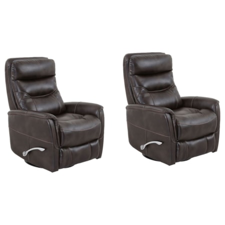 Manual Swivel Glider Recliner (Set of 2)