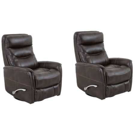 Manual Swivel Glider Recliner (Set of 2)