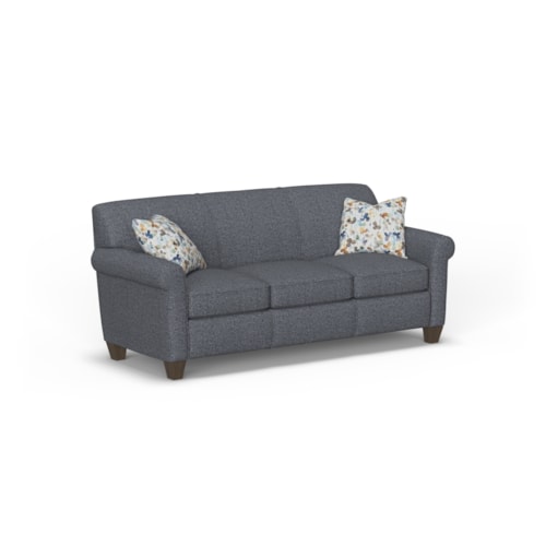 Transitional Stationary Sofa with Tapered Legs