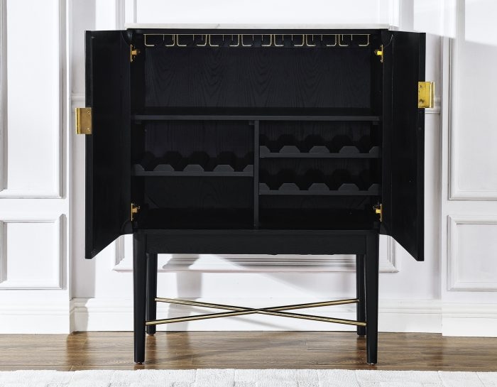 Steve Silver Vida Vida Marble Top WIne Cabinet