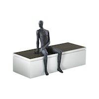 POSING MAN SHELF DECOR