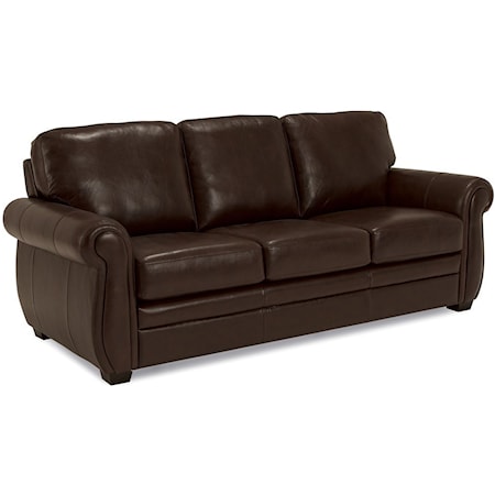 Traditional Sofa with Rolled Arms