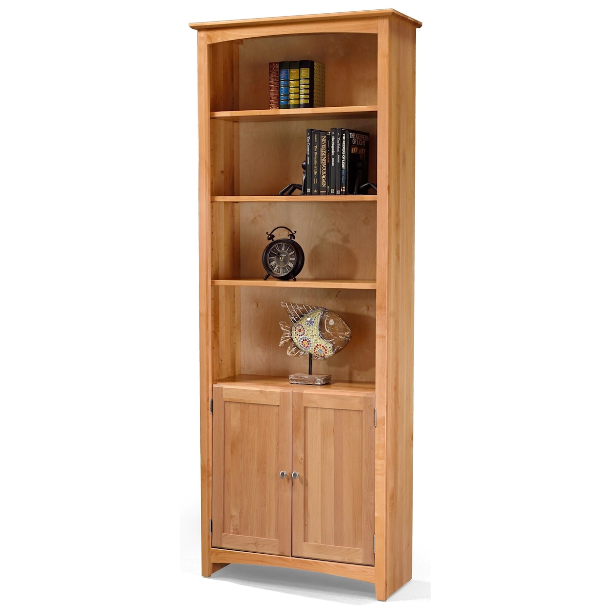 Archbold Furniture Alder Bookcases Customizable 30 X 84 Alder Bookcase