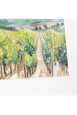 Crestview Collection Vineyards Vineyards Wall Paintings - Set of 4