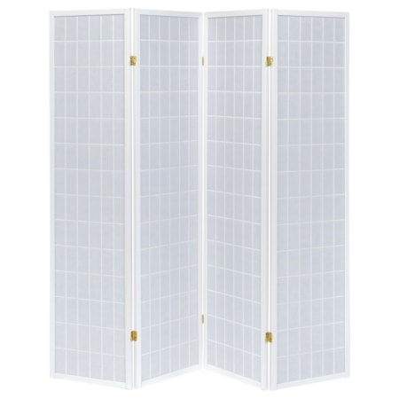 4-Panel Room Divider Folding Shoji Screen