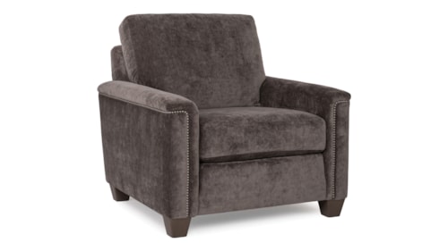 Transitional Accent Chair with Tapered Legs