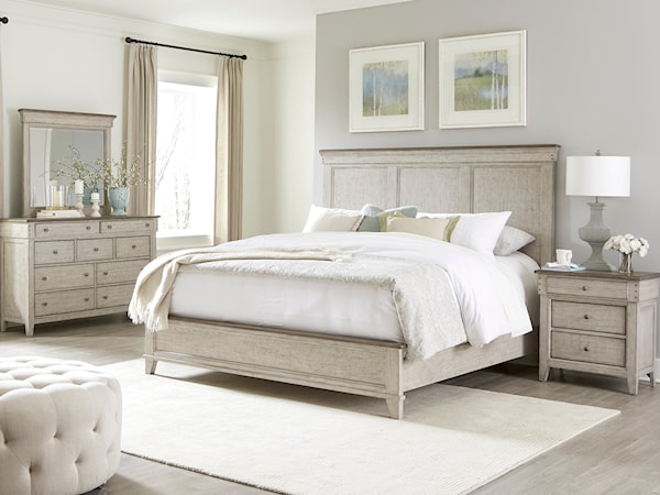 4-Piece King Panel Bedroom Set