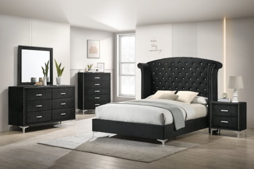 Glam 5-Piece King Bedroom Set