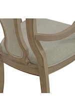 Liberty Furniture Magnolia Manor Traditional Splat Back Arm Chair with Upholstered Seat