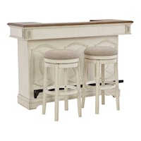 Two-Tone Bar with 2 Stools