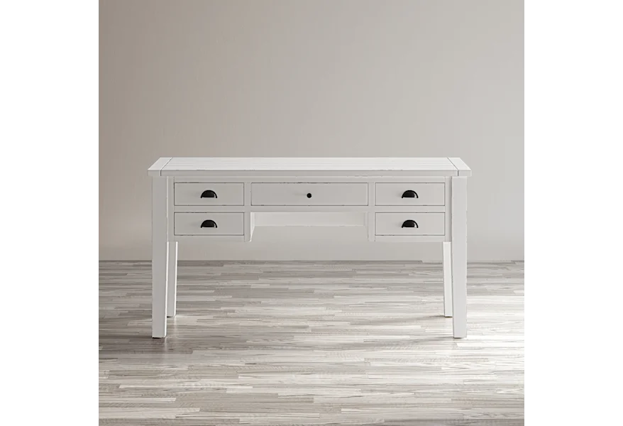 Artisan's Craft 5-Drawer Desk by Jofran at Gill Brothers Furniture