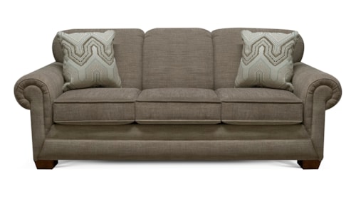Casual Sofa with Accent Pillows