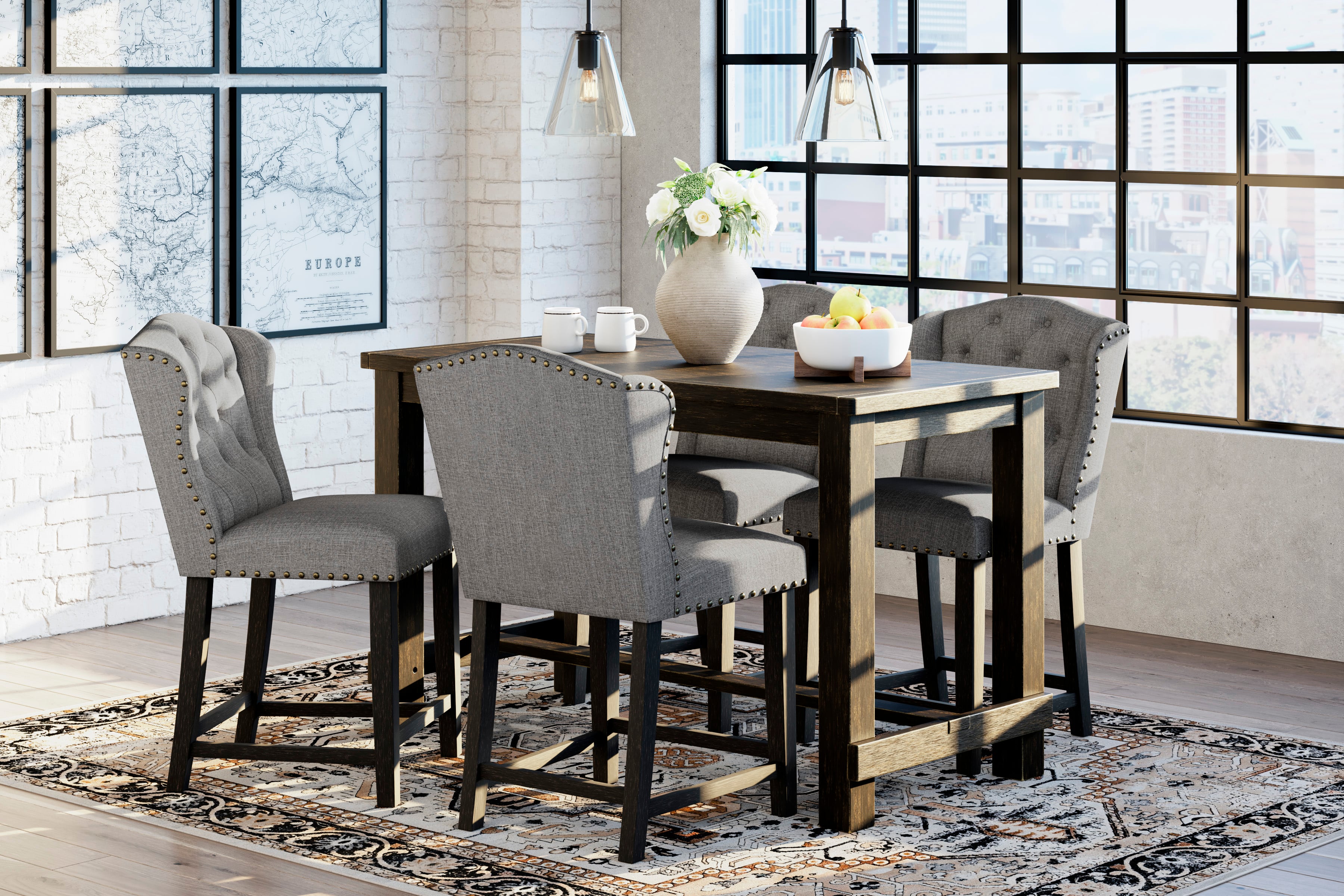 Ashley Signature Design D70232 Counter Height Dining Table