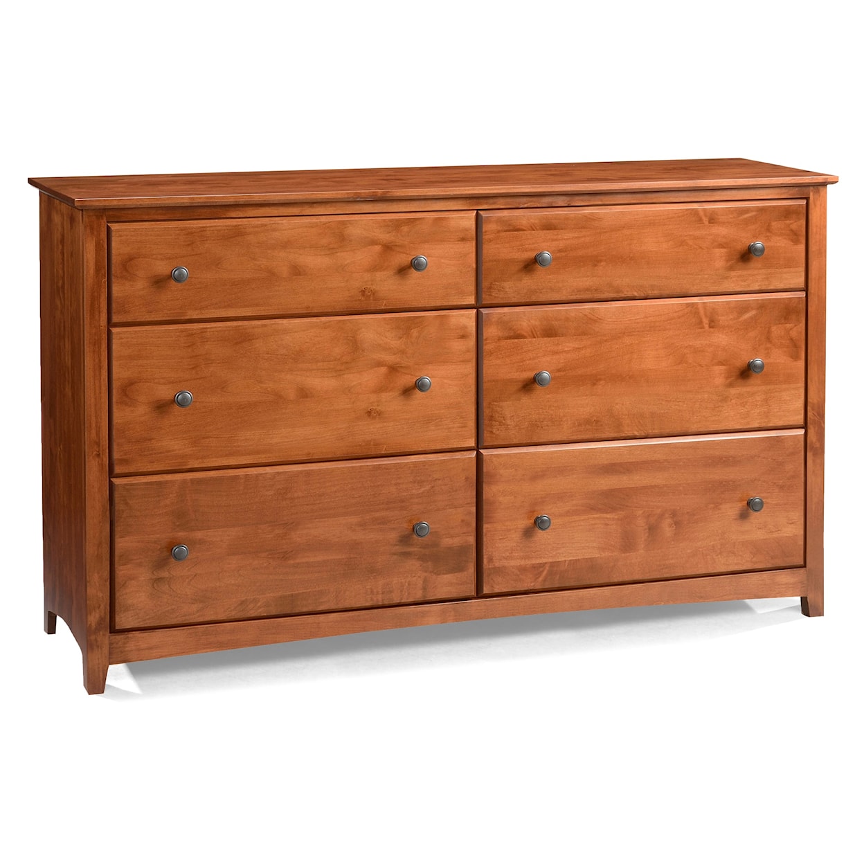 Archbold Furniture Shaker 6-Drawer Double Dresser