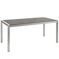 Outdoor Patio Aluminum Dining Table