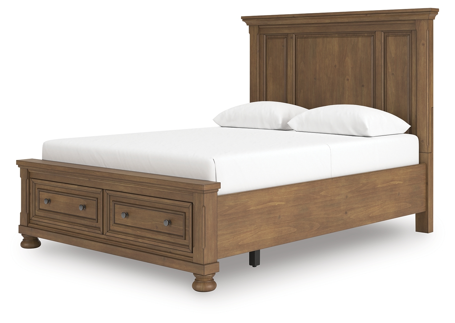 Queen Panel Storage Bed