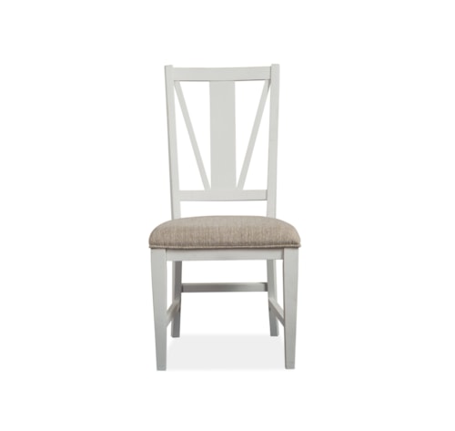 Traditional Dining Side Chair with Upholstered Seat