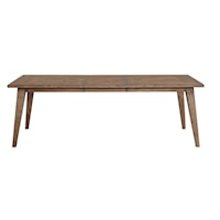 Transitional Dining Table with 20" Self-Storing Leaf