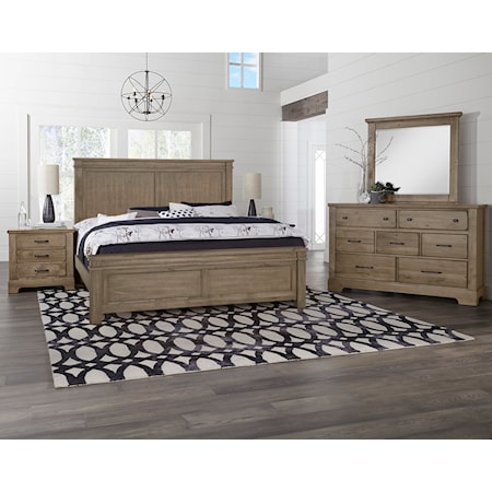 Queen Panel Bed