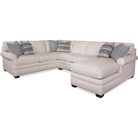 Three-Piece Chaise Sectional