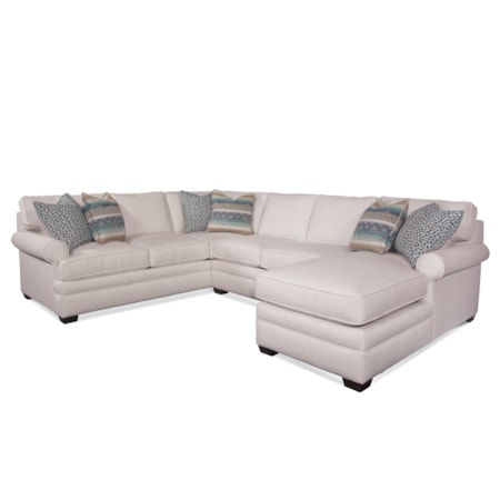 Three-Piece Chaise Sectional