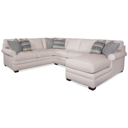Three-Piece Chaise Sectional