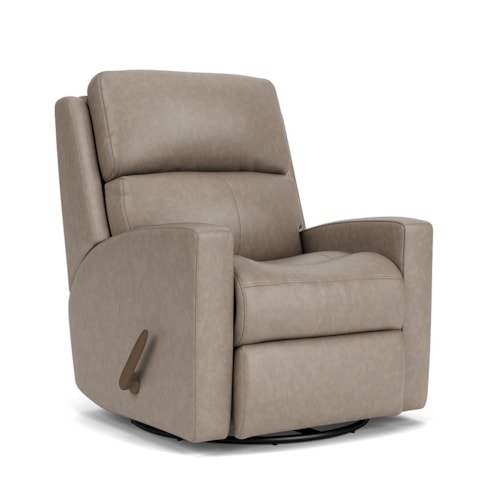 Contemporary Casual Swivel Glider Recliner