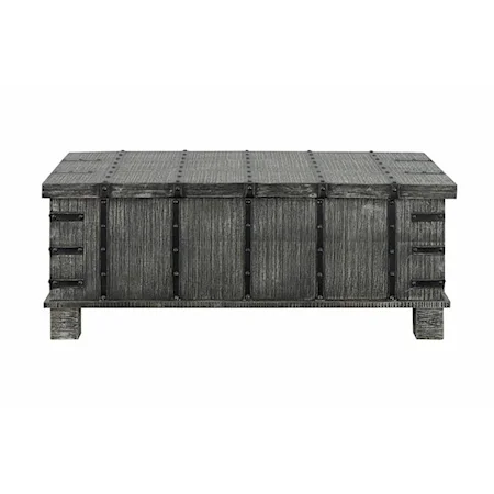 Rustic Industrial Lift-Top Coffee Table