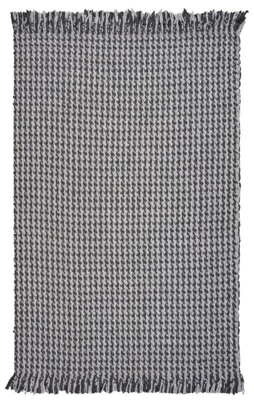 7'9" x 9'9" Grey Houndstooth Rug