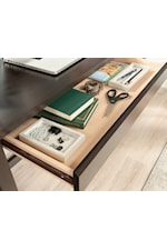 Sauder Summit Station Contemporary L-Shaped Desk with File Drawer