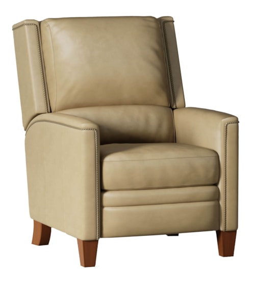 Transitional High Leg Manual Push Back Recliner