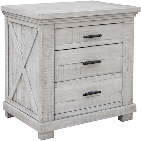 3-Drawer Nightstand