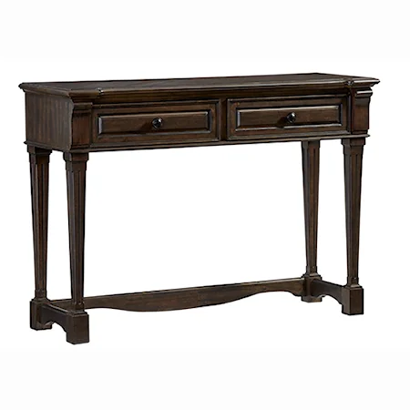 Transitional Console Table with 2 Drawers