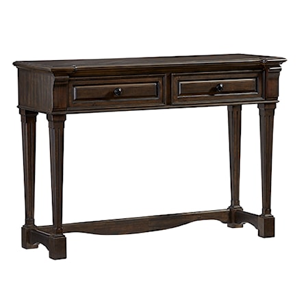 Transitional Console Table with 2 Drawers