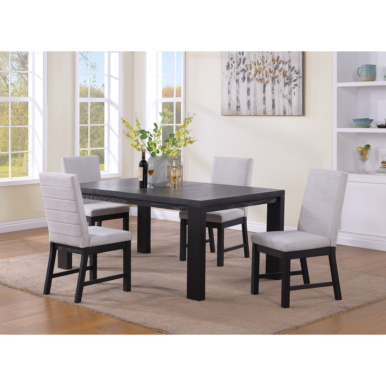 Crown Mark PELHAM 5-Piece Dining Set