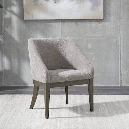 Contemporary Upholstered Side Chair with Nail Head Trim