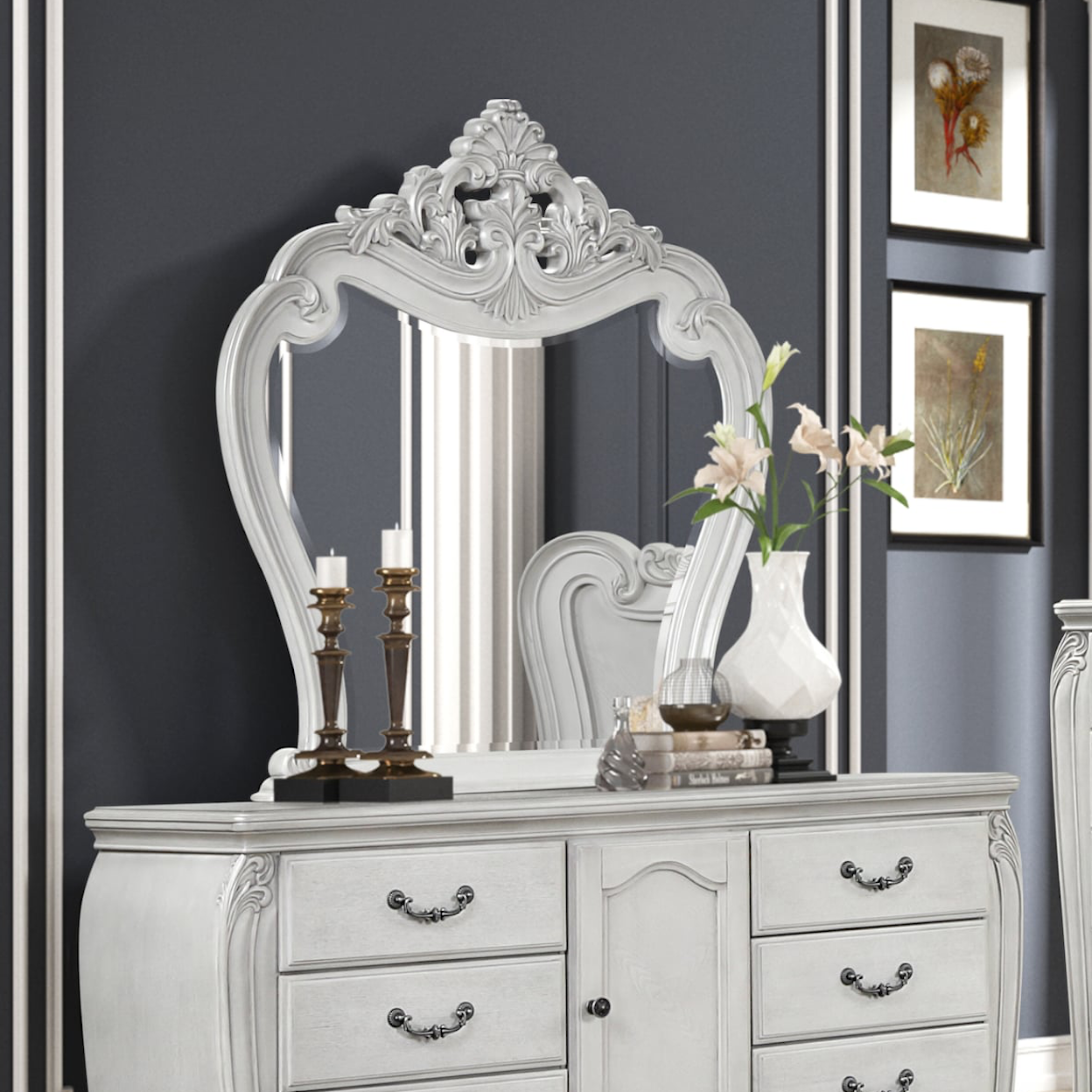 New Classic Cambria Hills Arched Dresser Mirror