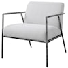 Uttermost Brisbane Brisbane Light Gray Accent Chair