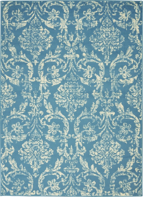 6' x 9' Blue Rectangle Rug