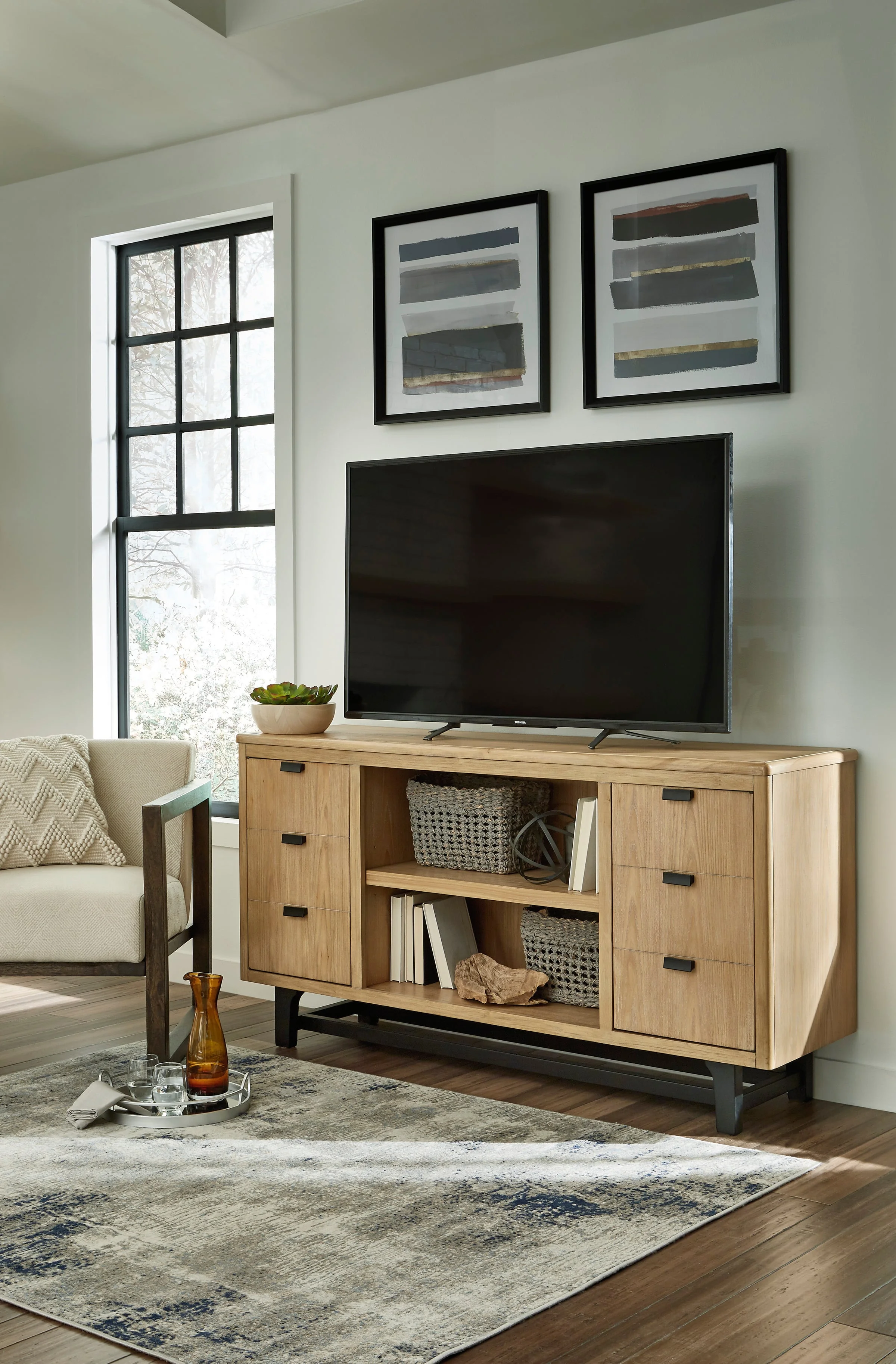 Signature Design by Ashley Freslowe Large TV Stand Darvin Furniture