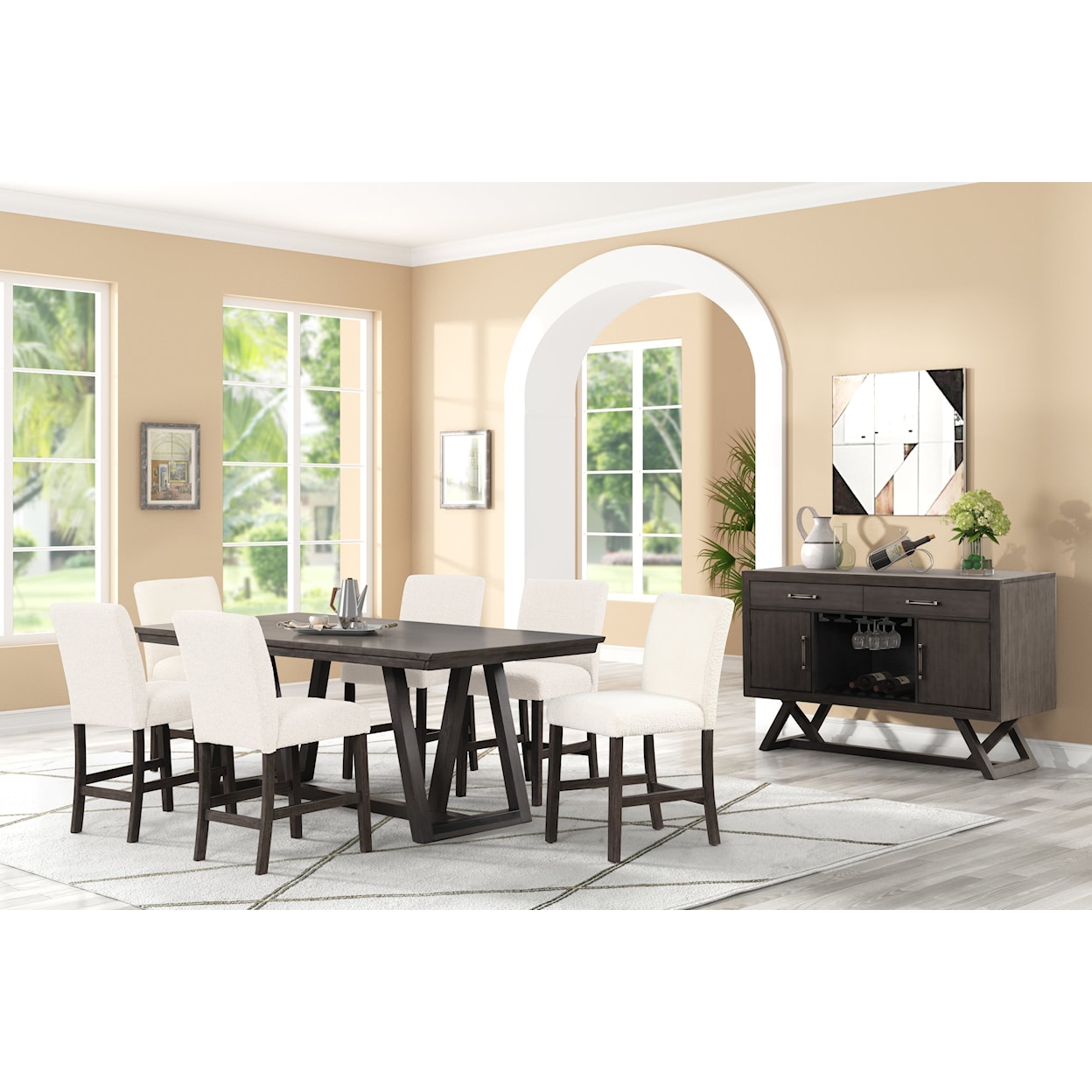 New Classic Furniture High Line Dining Table