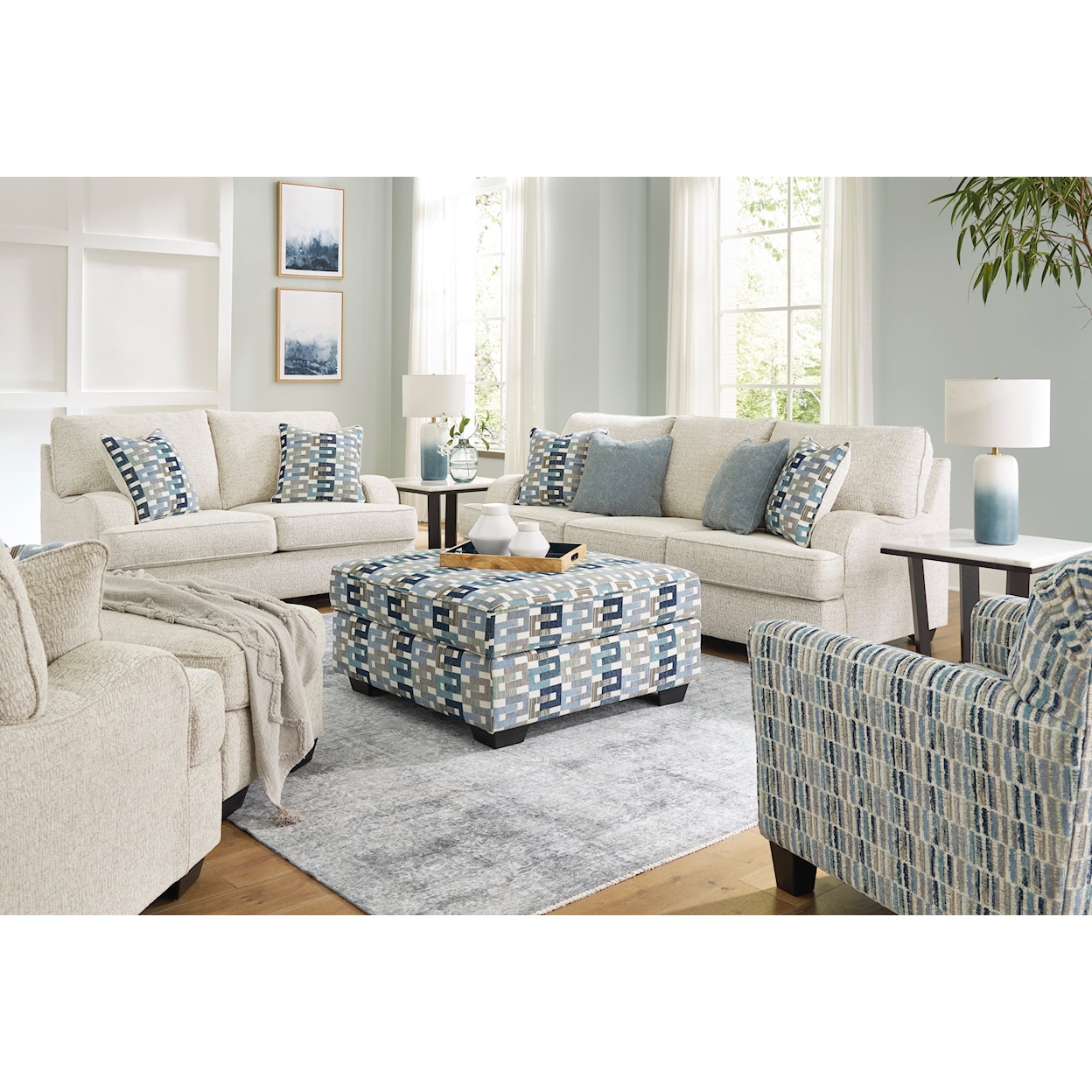 Signature Design Valerano 6-Piece Living Room Set