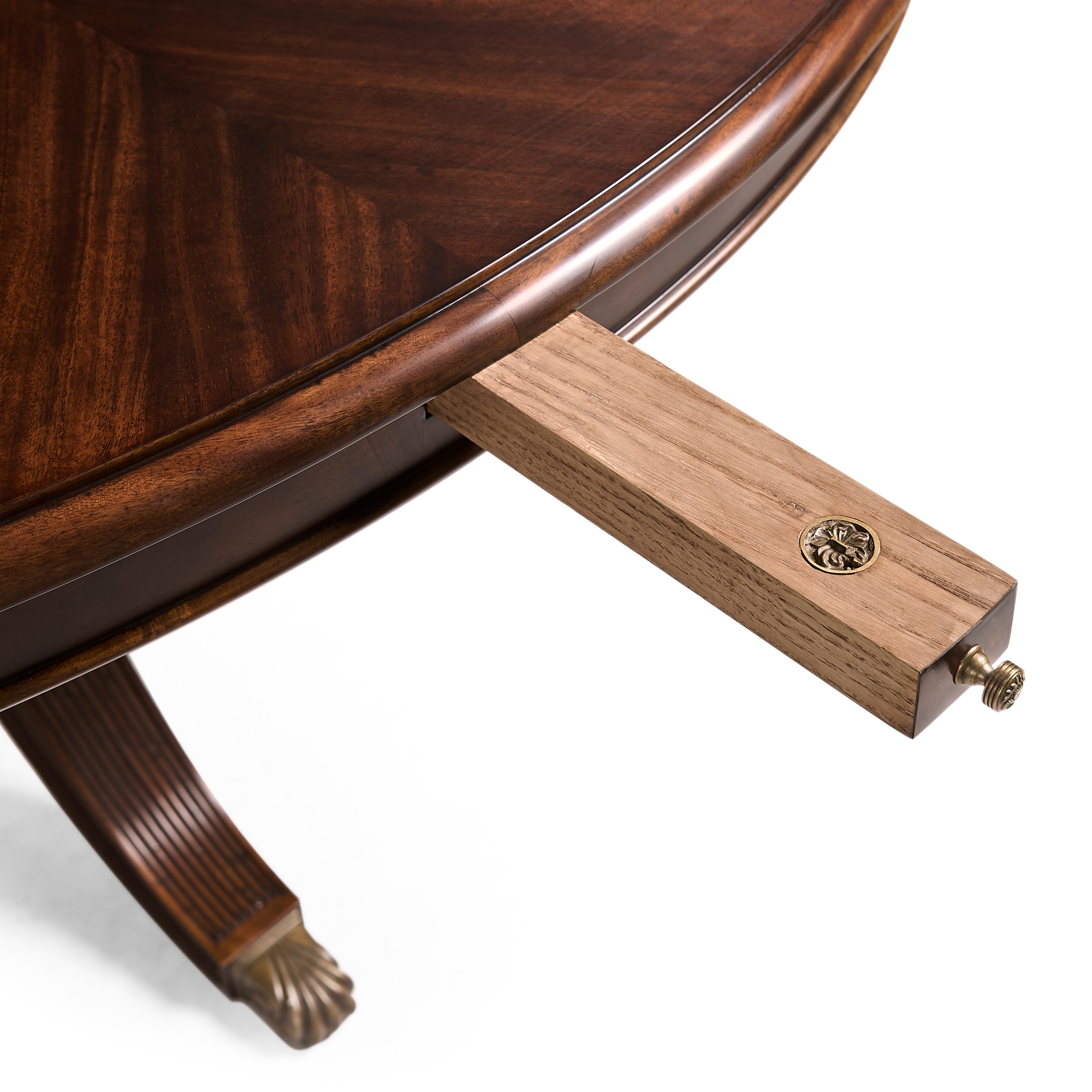 Jonathan Charles JC Traditional 66" Mahogany Extending Circular Dining Table