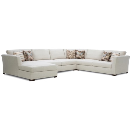4-Piece Sectional Sofa with Chaise