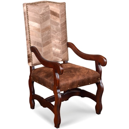 Two-Tone Upholstered Arm Chair