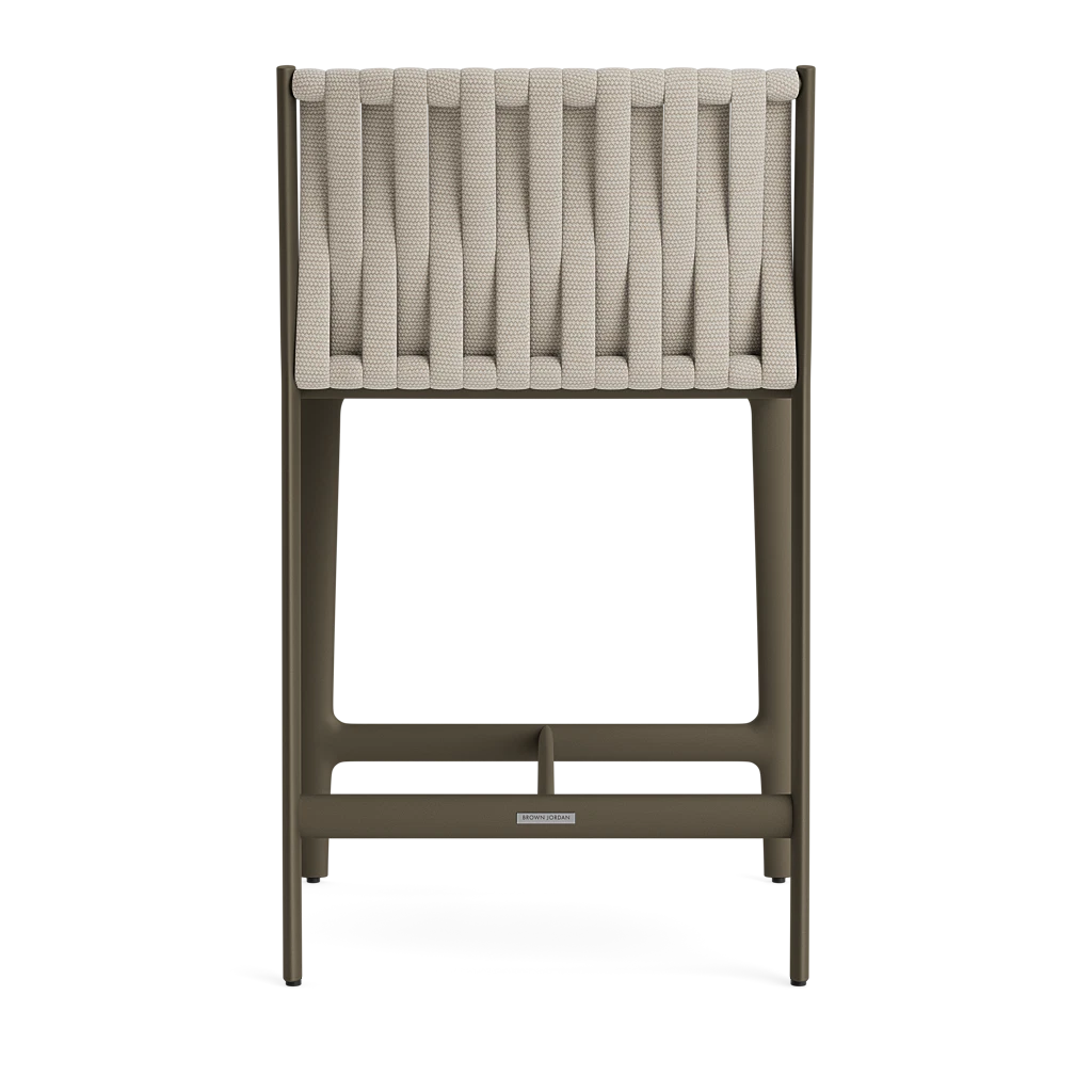 Brown Jordan H Low-Back Rope Counter Stool