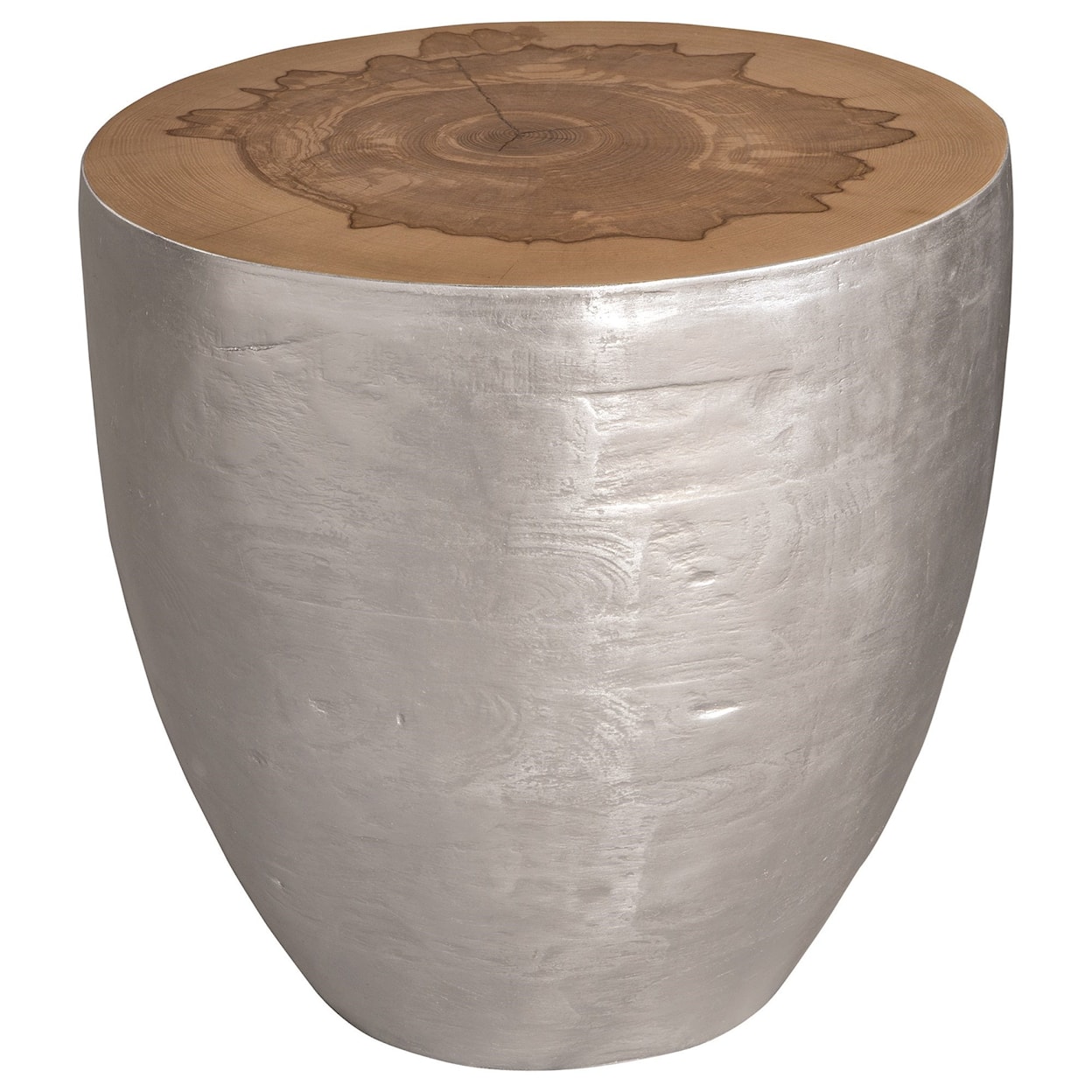 Uttermost Accent Furniture - Occasional Tables Gannett Silver Wood End Table