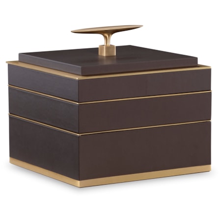 Brown Jewelry Compartment Box