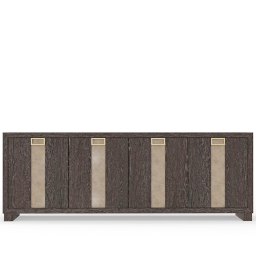 Contemporary TV Console with Adjustable Shelving